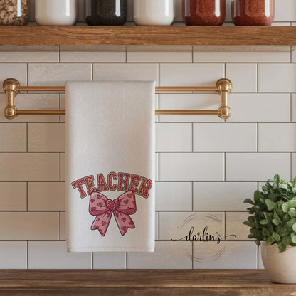 Coquette Teacher Kitchen Towel