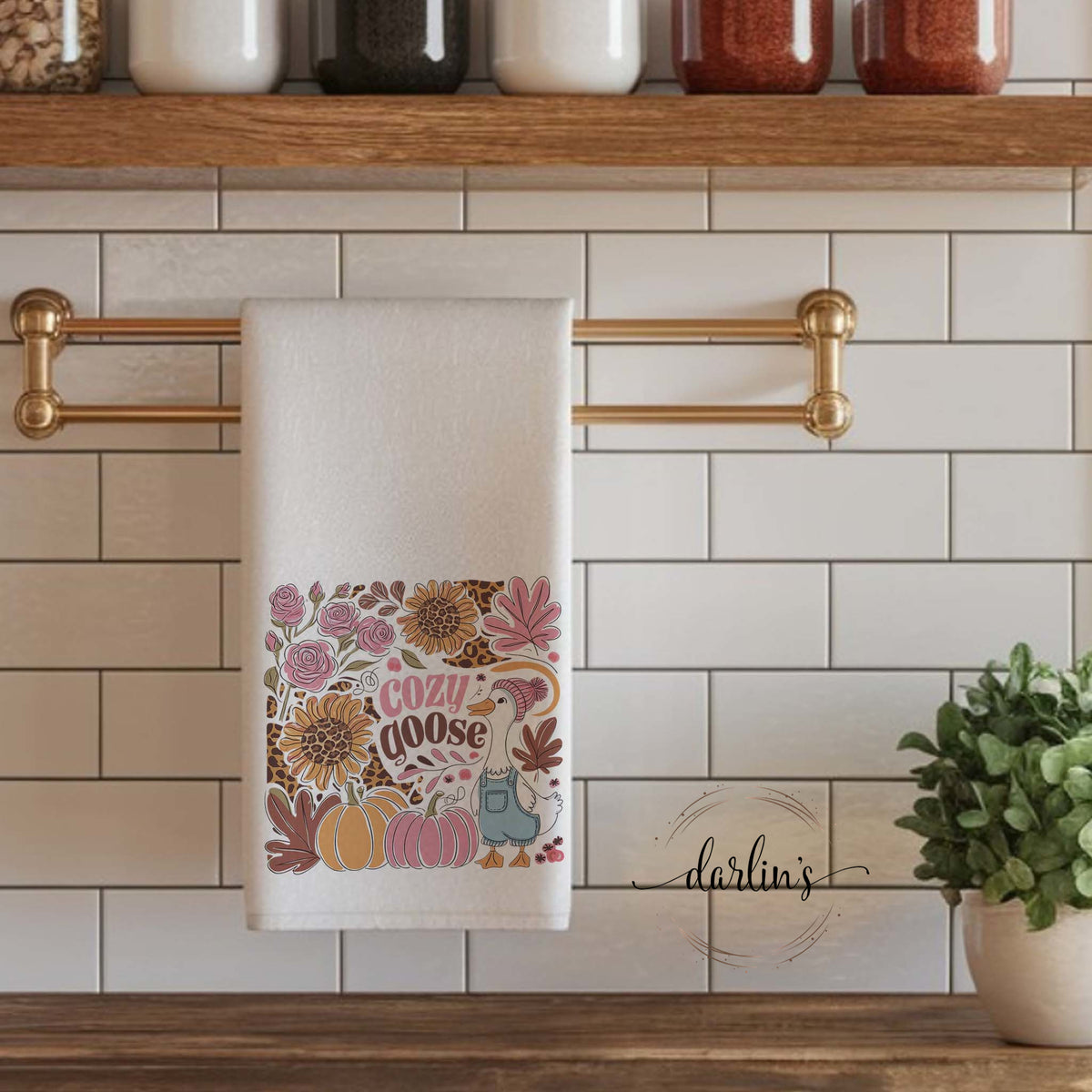 Cozy Goose Kitchen Towel