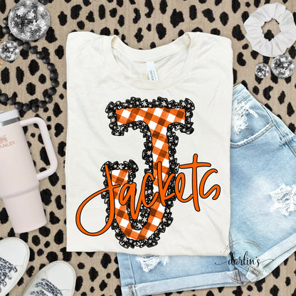 Daisy Ruffle J Jackets Orange Shirt