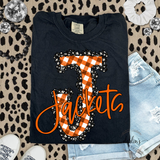 Daisy Ruffle J Jackets Orange Shirt