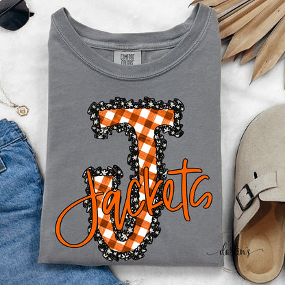 Daisy Ruffle J Jackets Orange Shirt