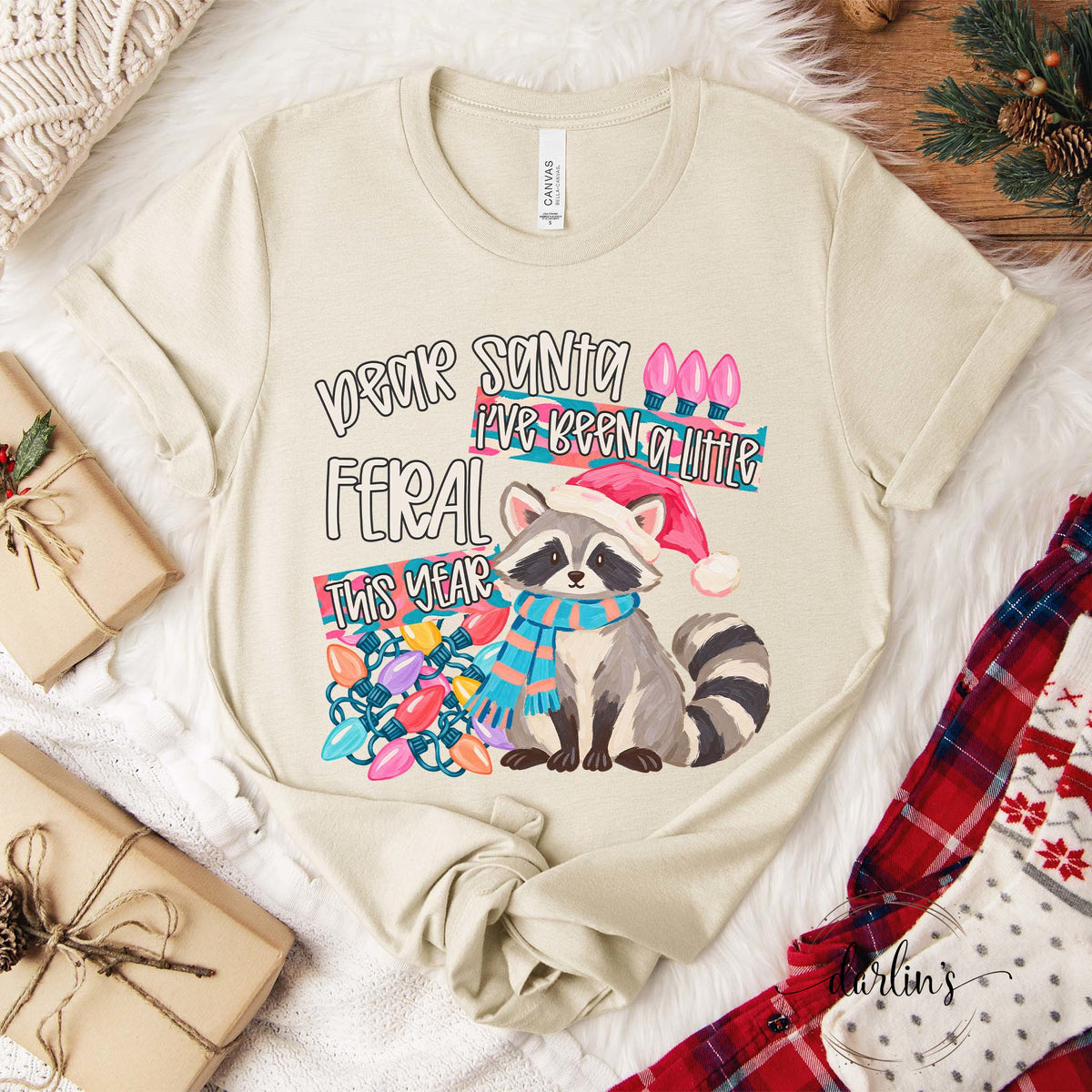 Dear Santa I've Been A Little Feral This Year Shirt