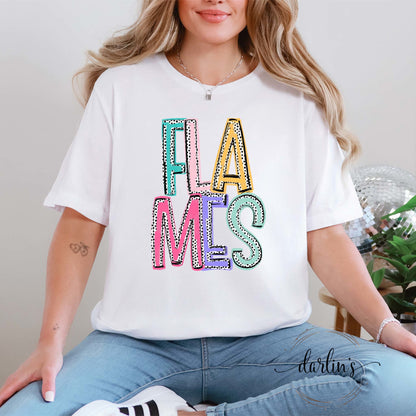 Dixie Dots Flames Shirt