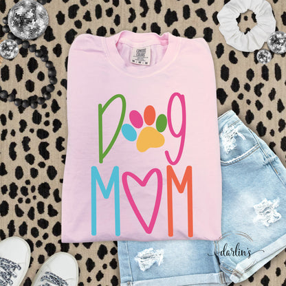 Dog Mom Lettering Shirt