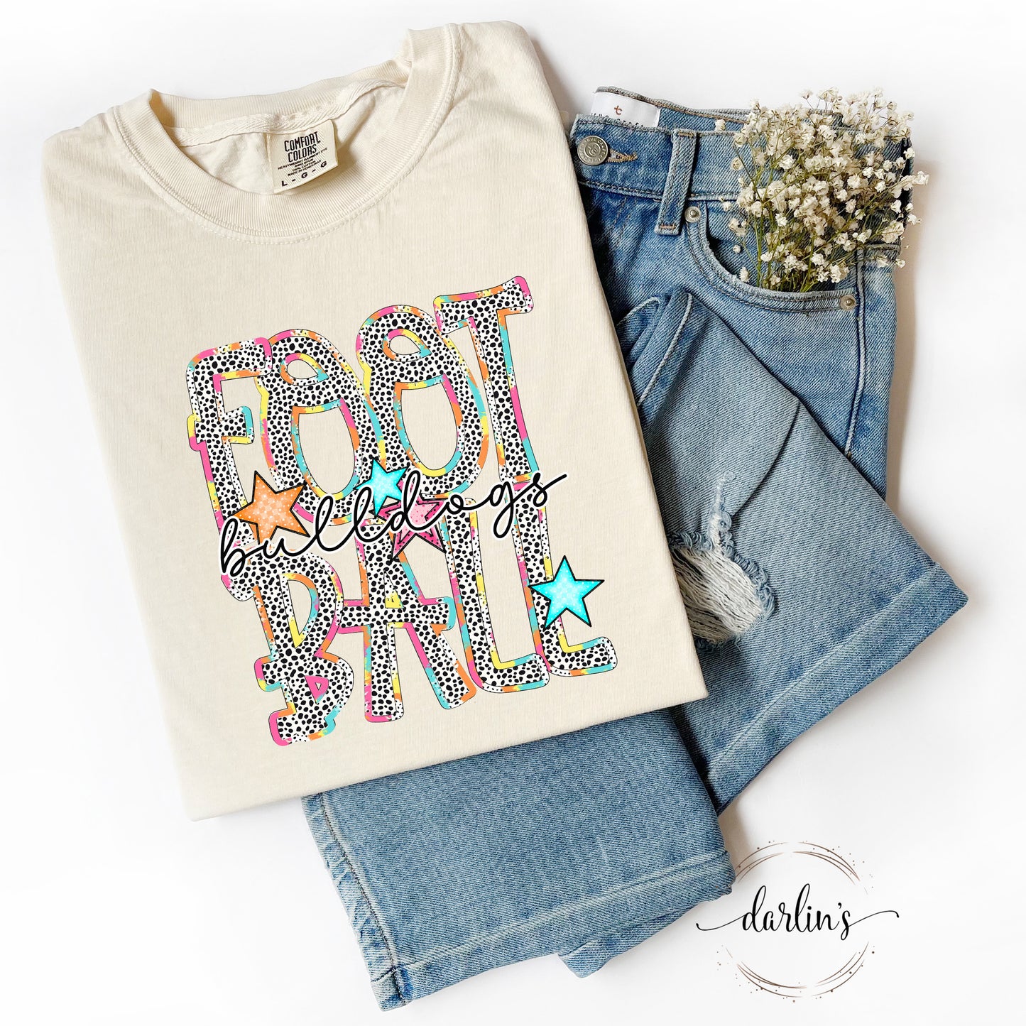 Football Bulldogs - Dottie Bright Words Shirt