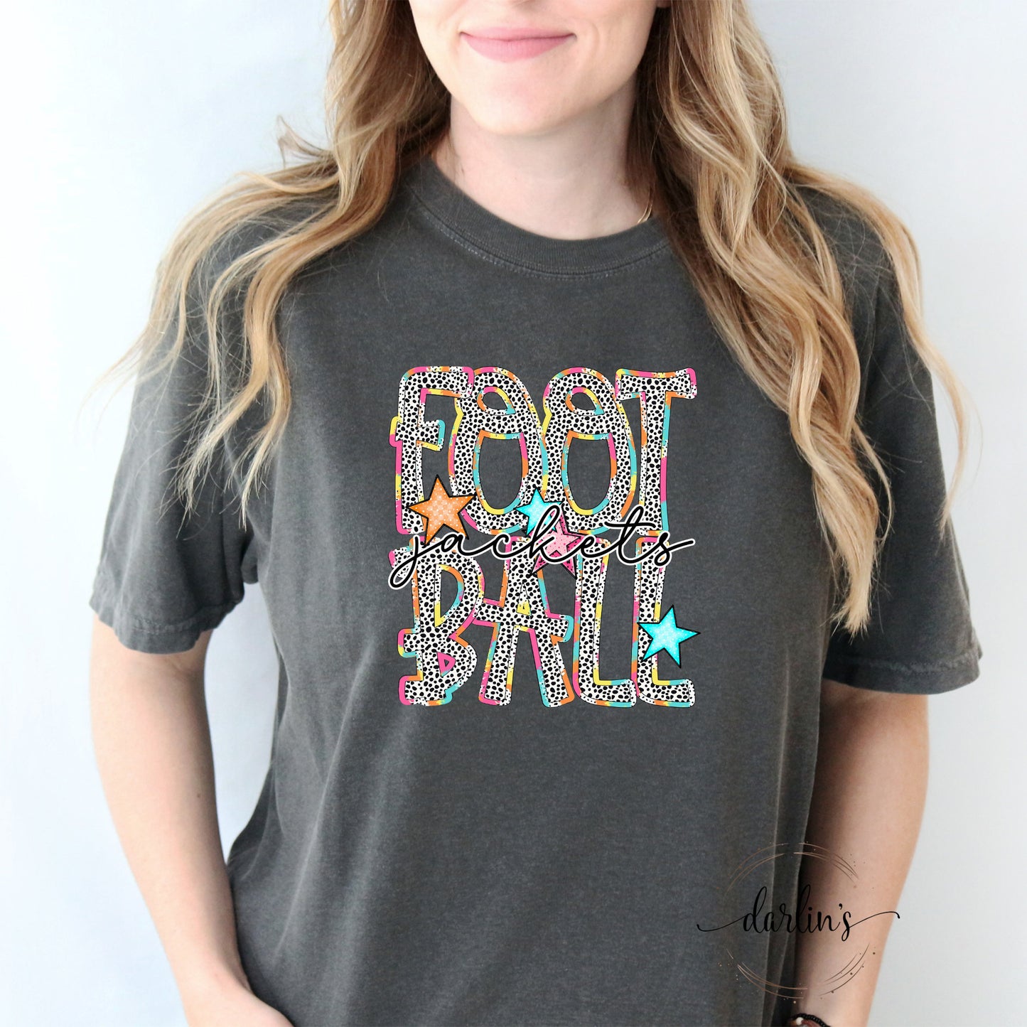 Football Jackets - Dottie Bright Words Shirt