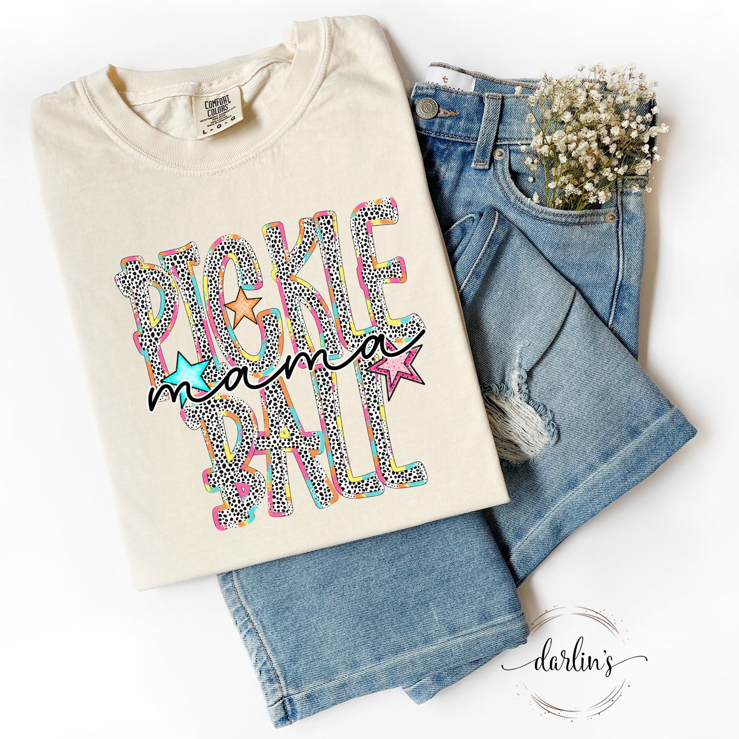 Pickleball Mama - Dottie Bright Words - Customizable Shirt