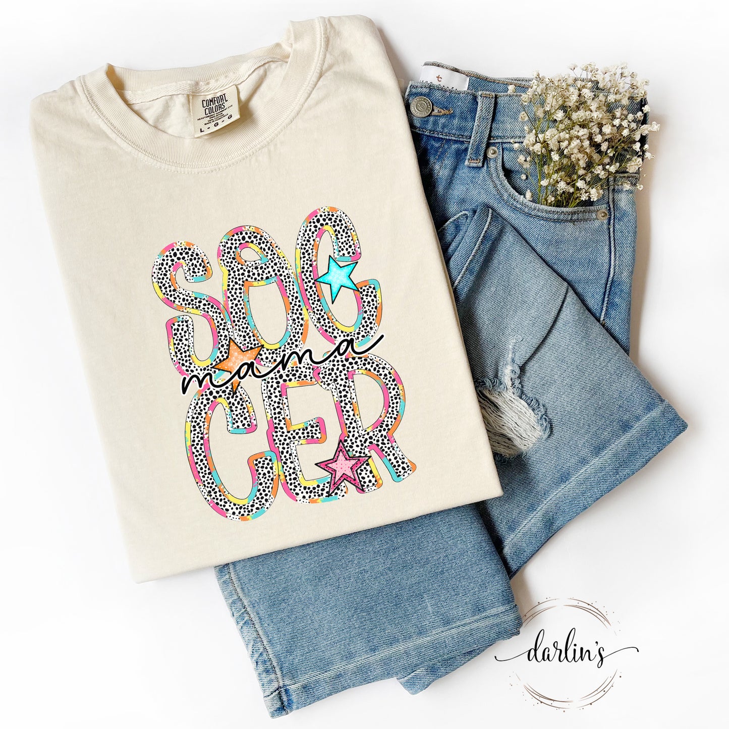 Soccer Mama - Dottie Bright Words - Customizable Shirt