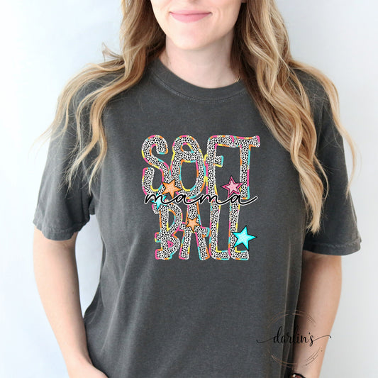 Softball Mama - Dottie Bright Words - Customizable Shirt