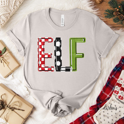 Elf Word Art Shirt