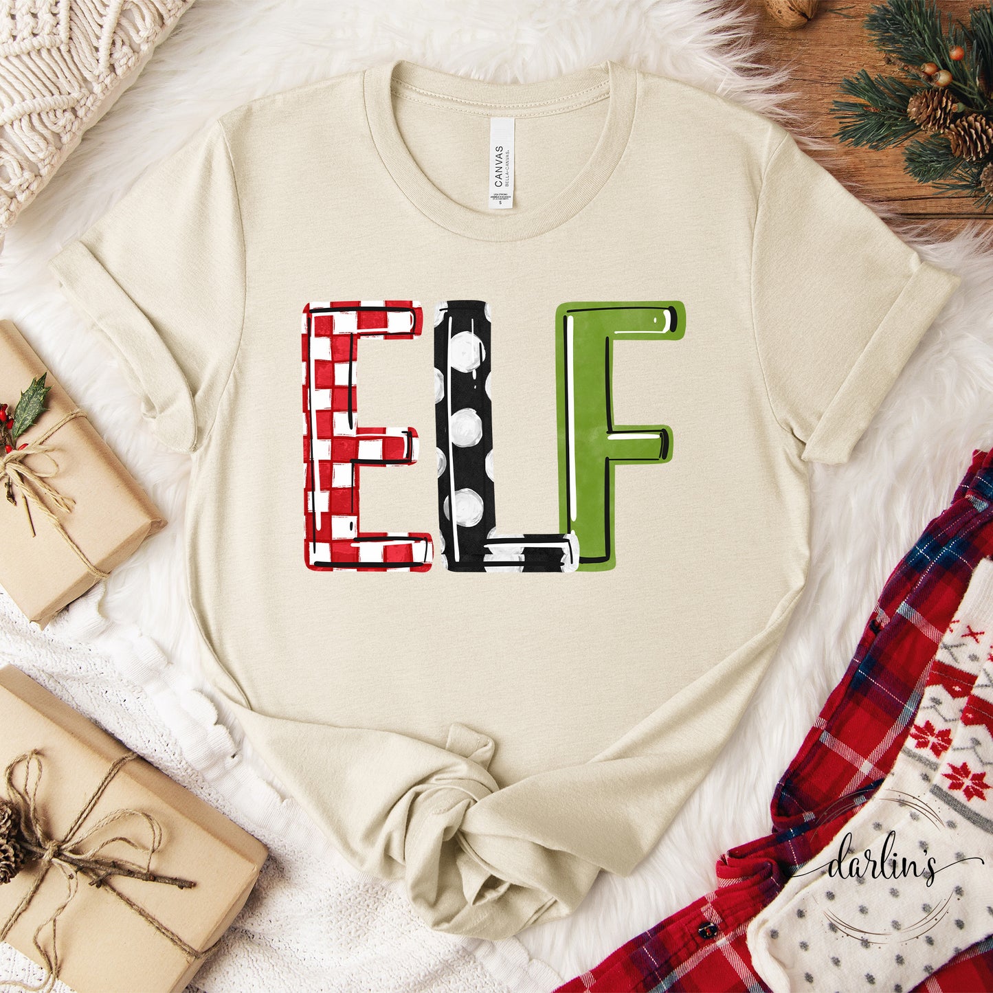 Elf Word Art Shirt