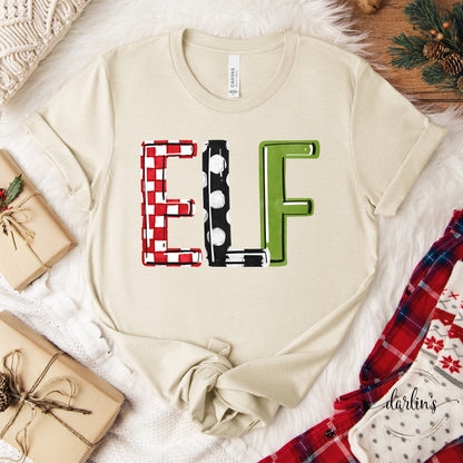 Elf Word Art Shirt