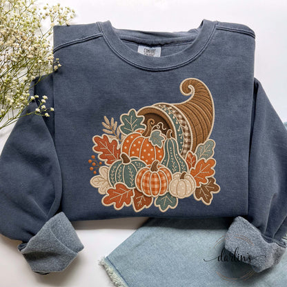 CORNUCOPIA FAUX APPLIQUE Shirt