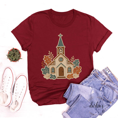 FALL CHURCH FAUX APPLIQUE Shirt