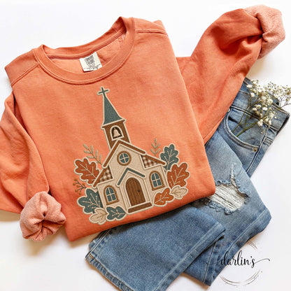 FALL CHURCH FAUX APPLIQUE Shirt