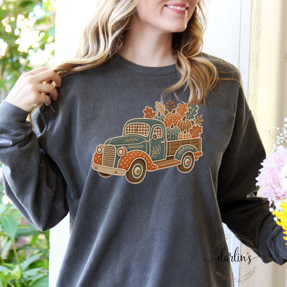 HARVEST TRUCK FAUX APPLIQUE Shirt
