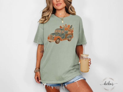HARVEST TRUCK FAUX APPLIQUE Shirt