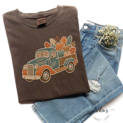 HARVEST TRUCK FAUX APPLIQUE Shirt