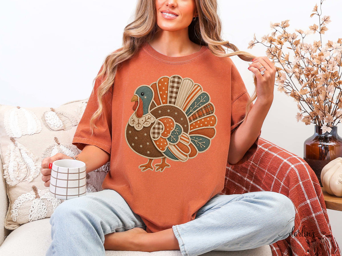 TURKEY FAUX APPLIQUE Shirt