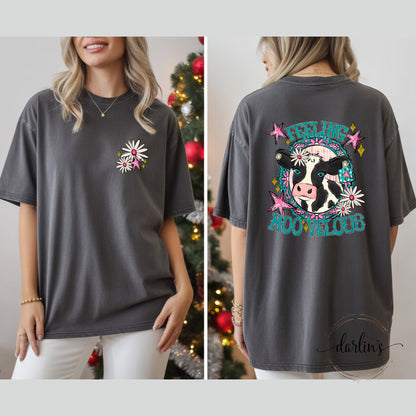 Feeling Moovelous With Pocket Design Shirt