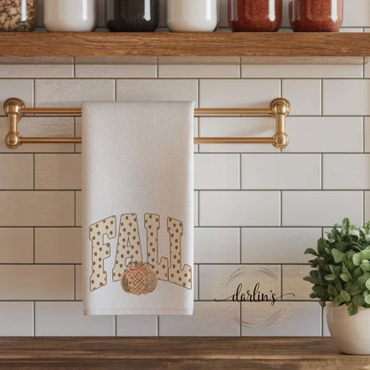 Fall Polka Dots Kitchen Towel