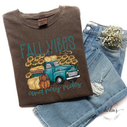 Fall Vibes And Hay Rides Shirt