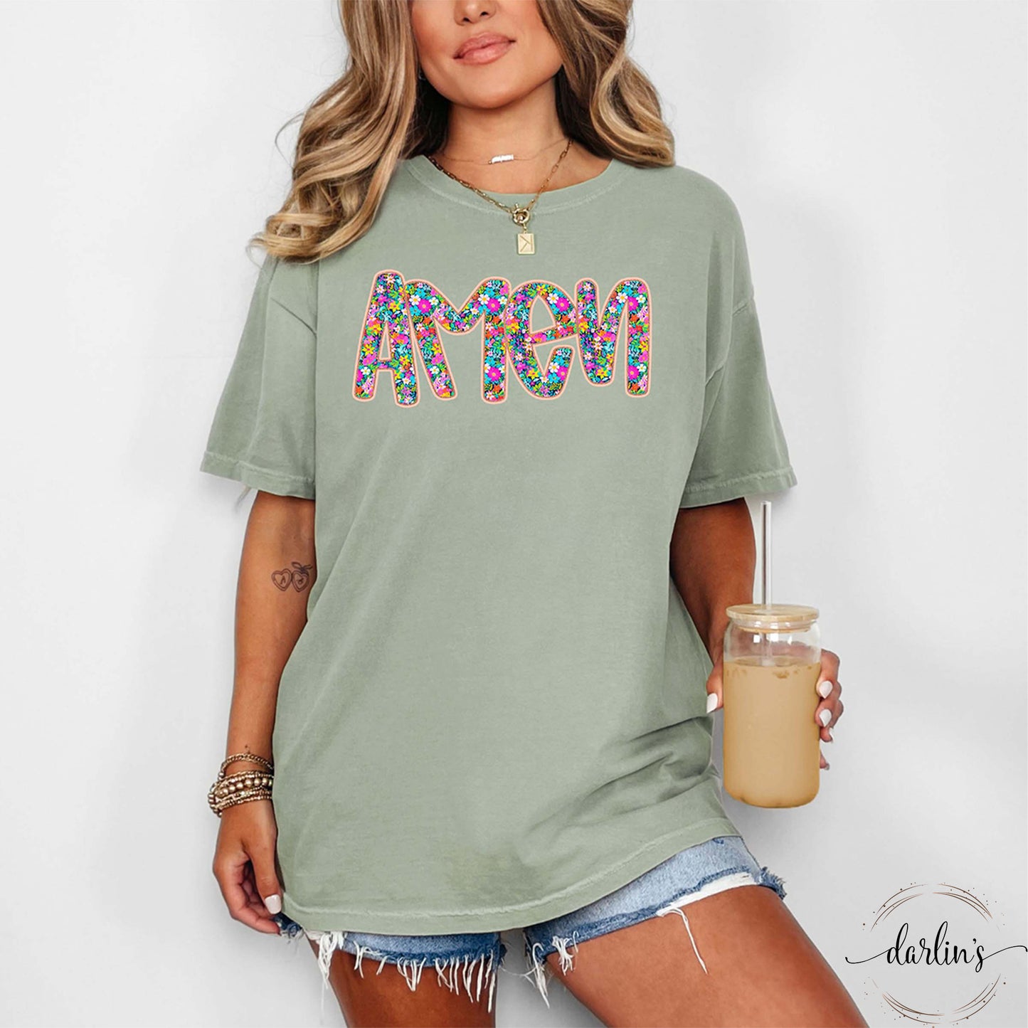 Floral Amen Shirt