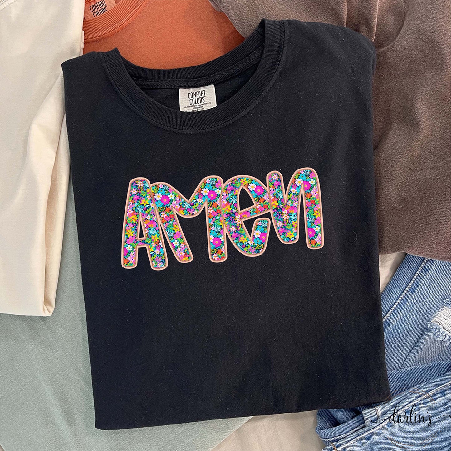 Floral Amen Shirt