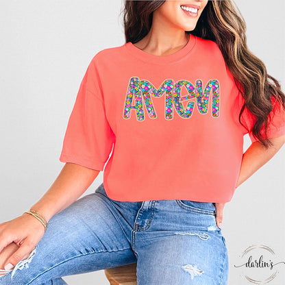 Floral Amen Shirt