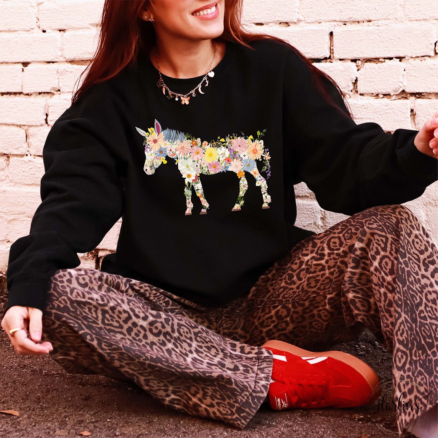 Floral Donkey Shirt