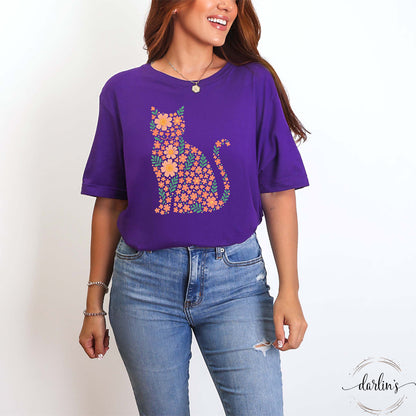 Floral Cat Shirt