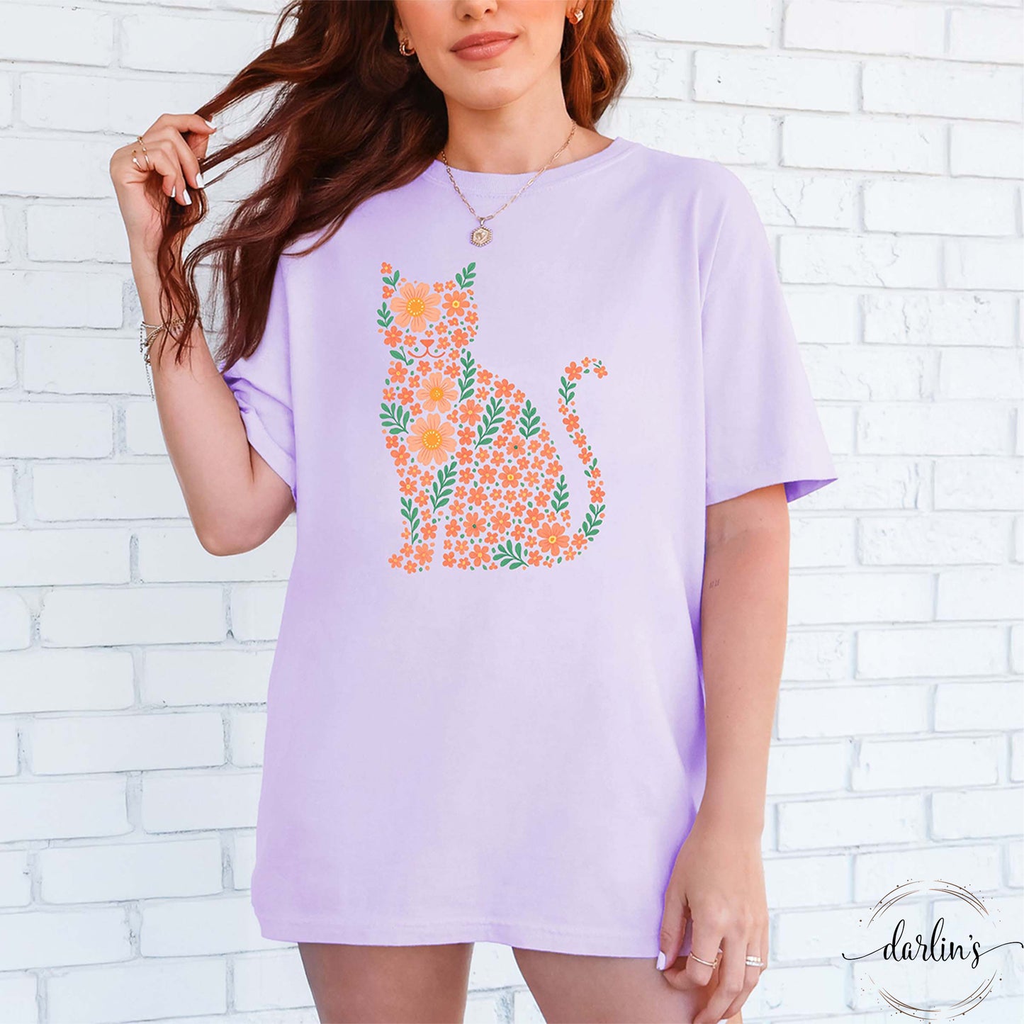 Floral Cat Shirt
