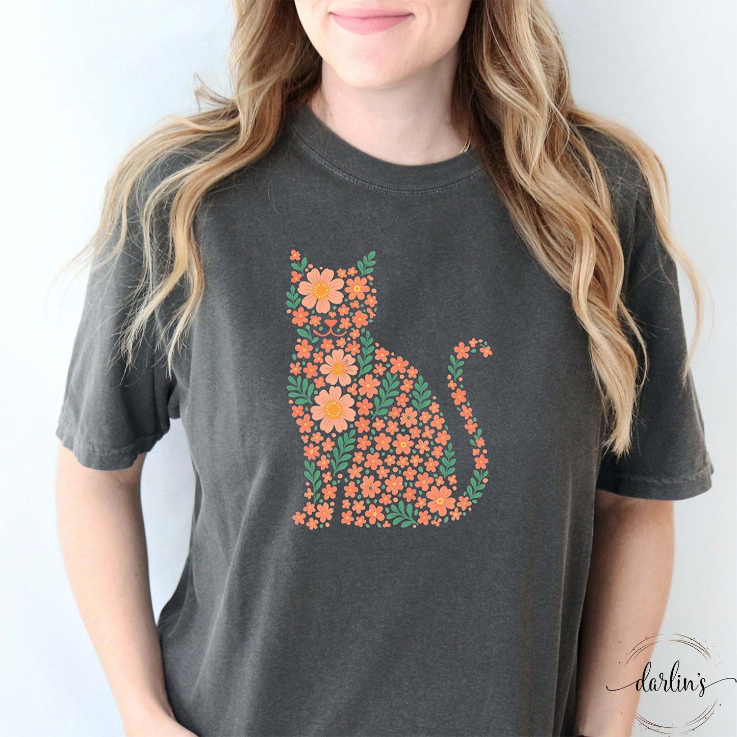 Floral Cat Shirt