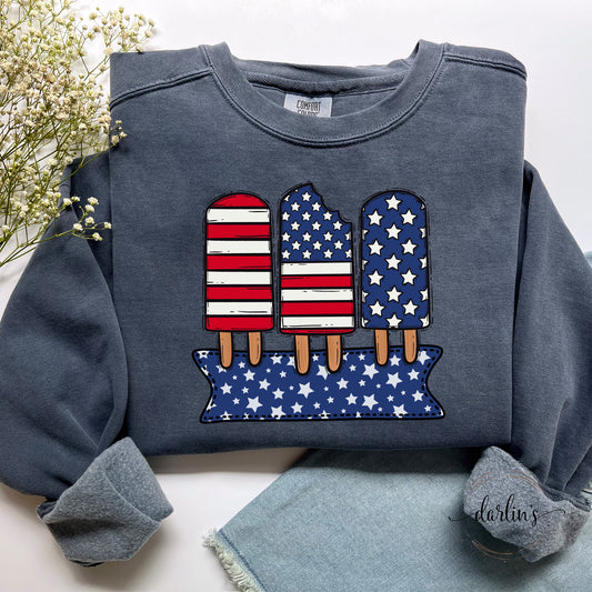 Fourth Of July Popsicle Trio
