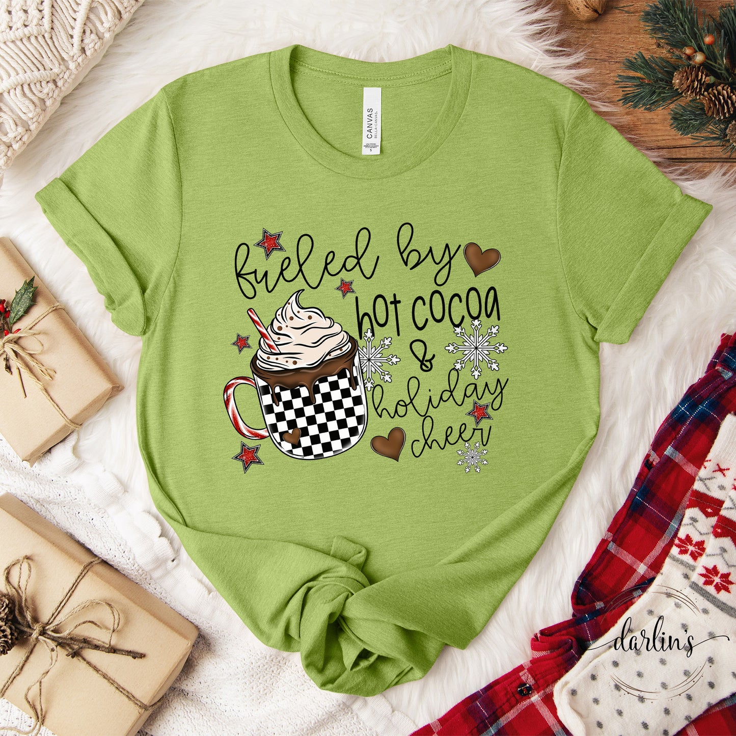 Fueled By Hot Cocoa And Holiday Cheer Shirt