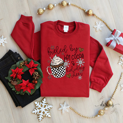 Fueled By Hot Cocoa And Holiday Cheer Shirt