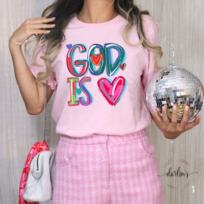 God Is Love Heart Version Shirt