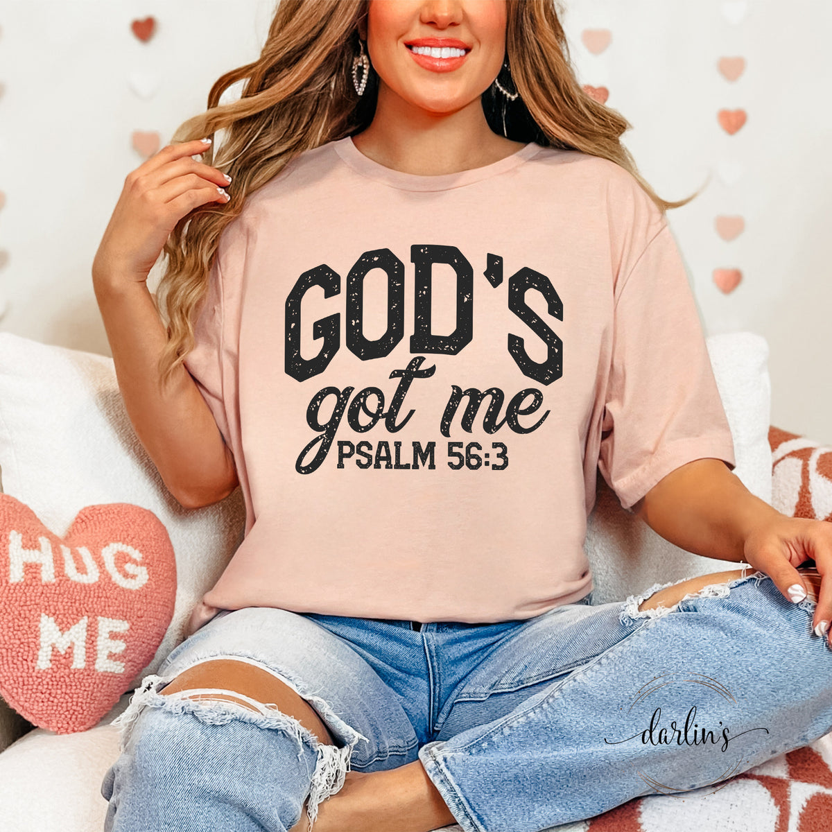 Gods Got Me Black Lettering Shirt