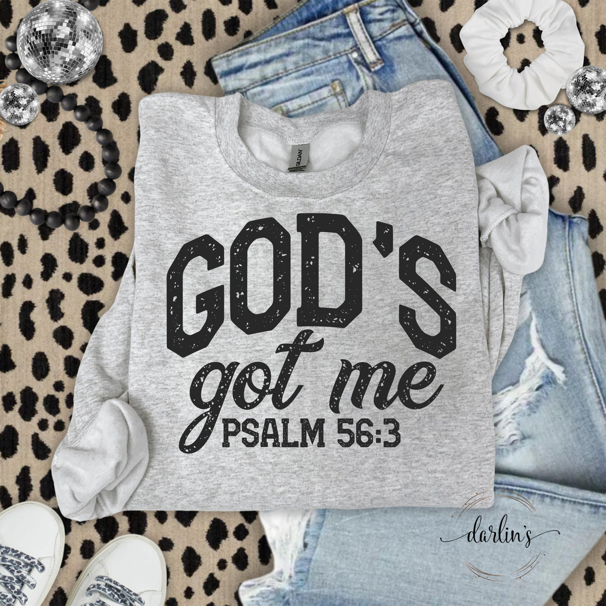 Gods Got Me Black Lettering Shirt