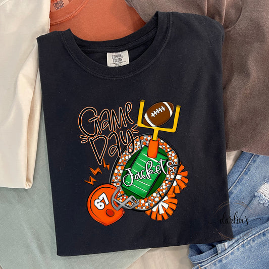 Game Day - Jackets - Orange - Customizable