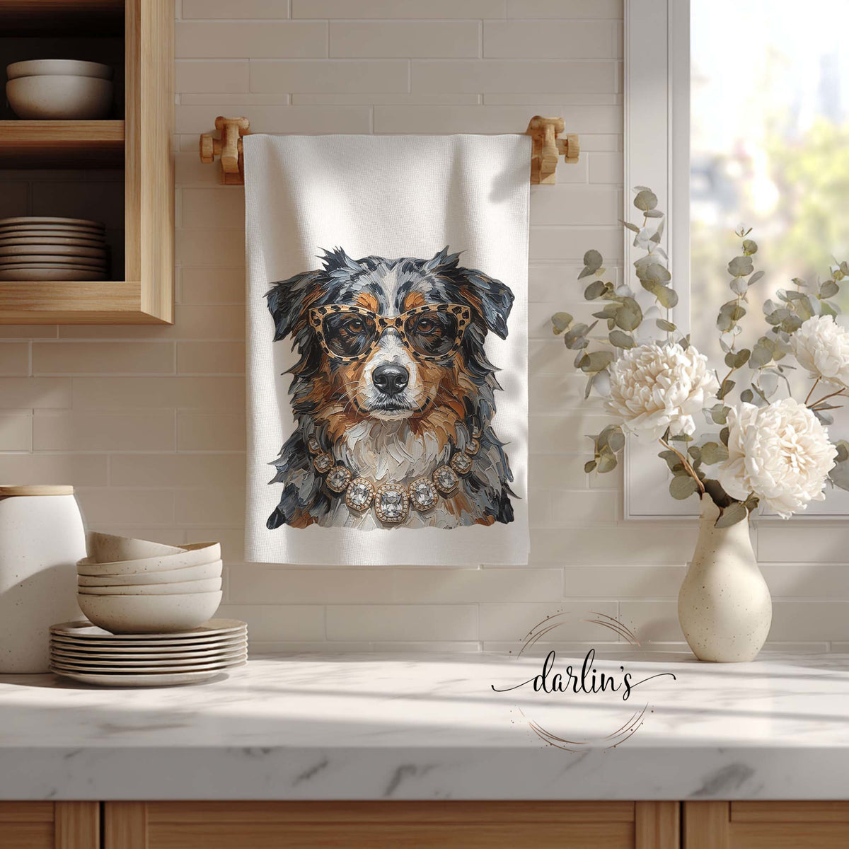 Glam Aussie Kitchen Towel