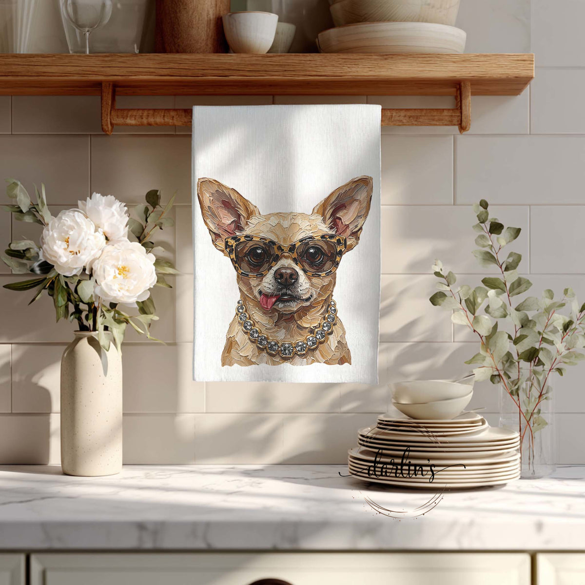 Glam Cheek Kitchen Towel