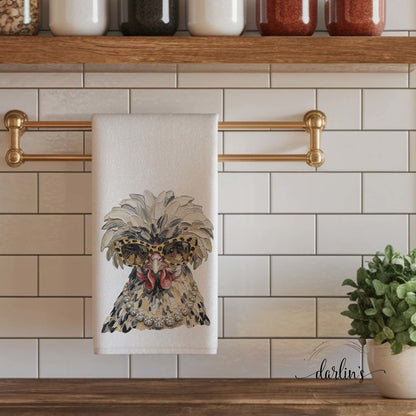 Glam Chicken Kitchen Towel