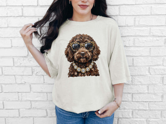 Glam Chocolate Golden Doodle Shirt