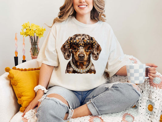 Glam Dapple Dachshund Shirt