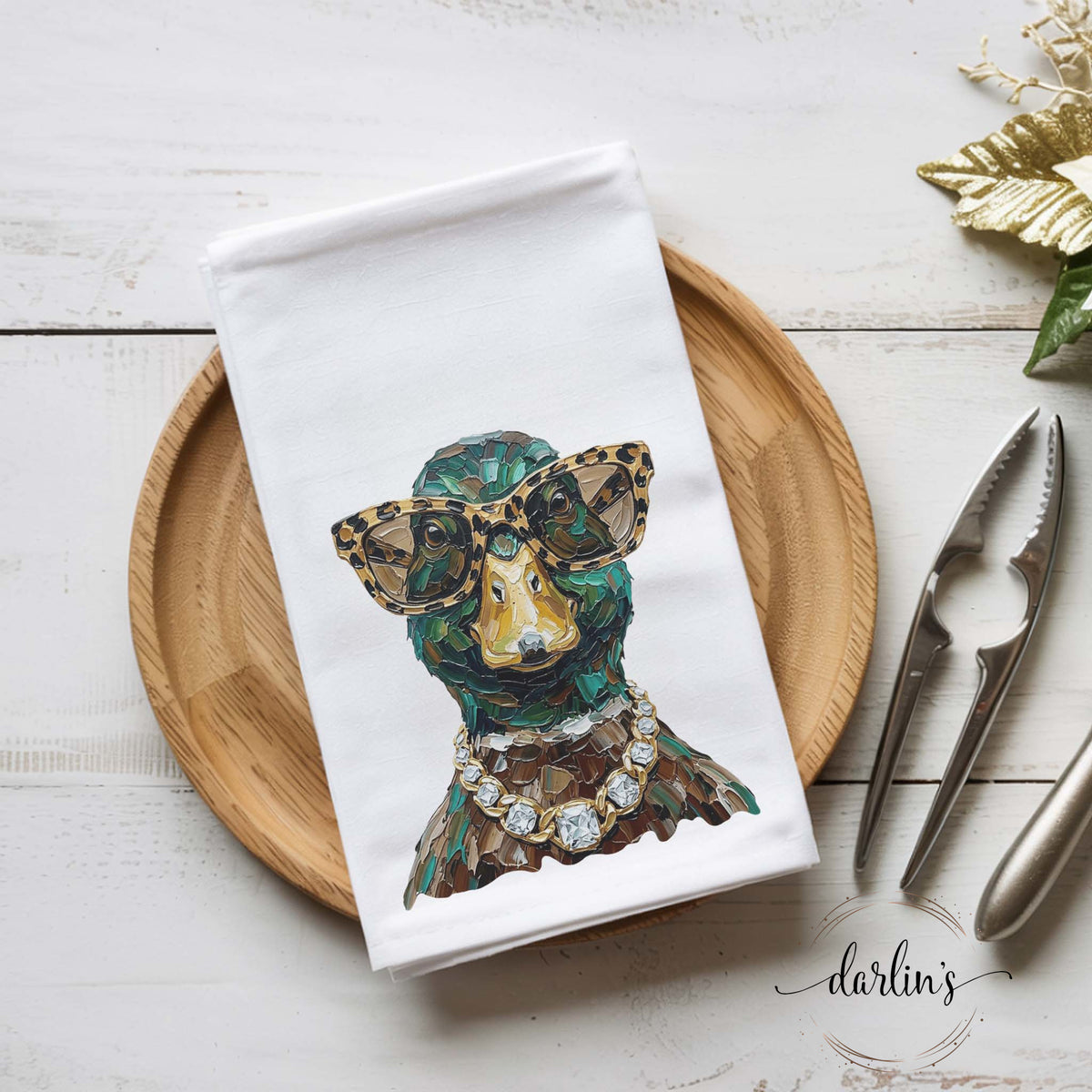 Glam Mallard Kitchen Towel
