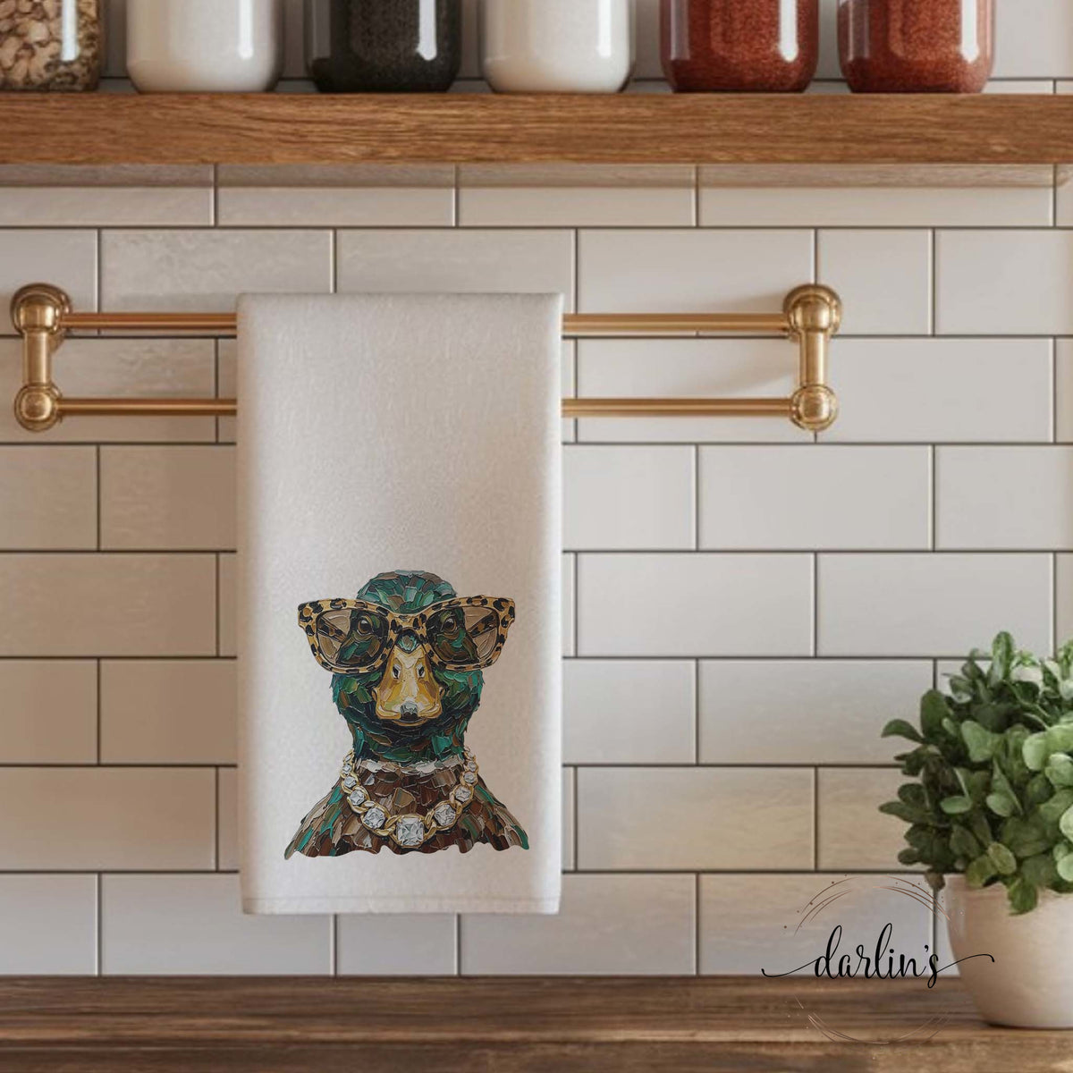 Glam Mallard Kitchen Towel