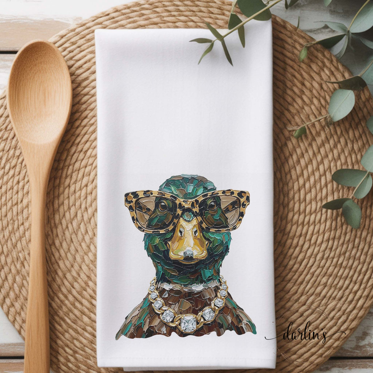 Glam Mallard Kitchen Towel