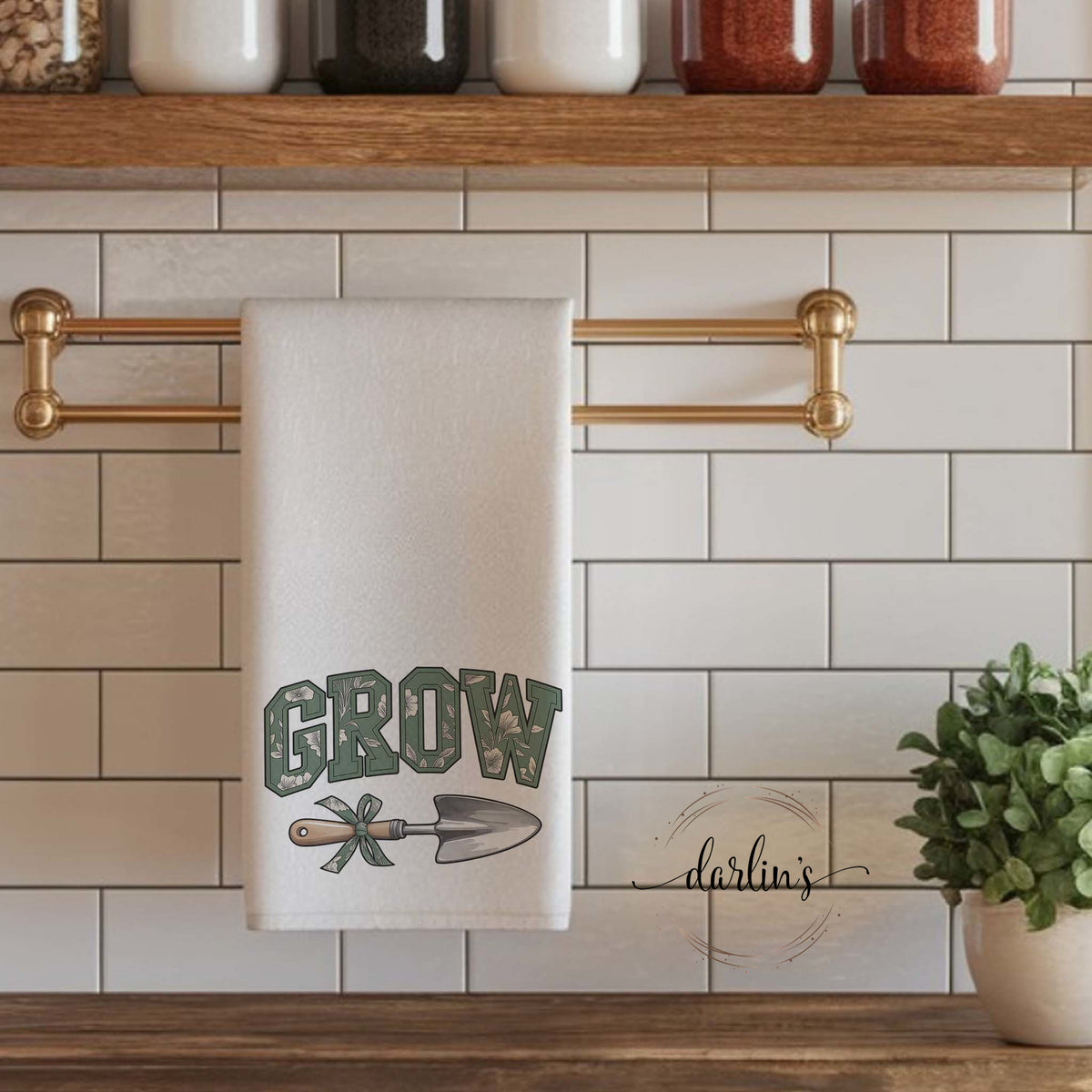 Grow Gardening Kitchen Towel