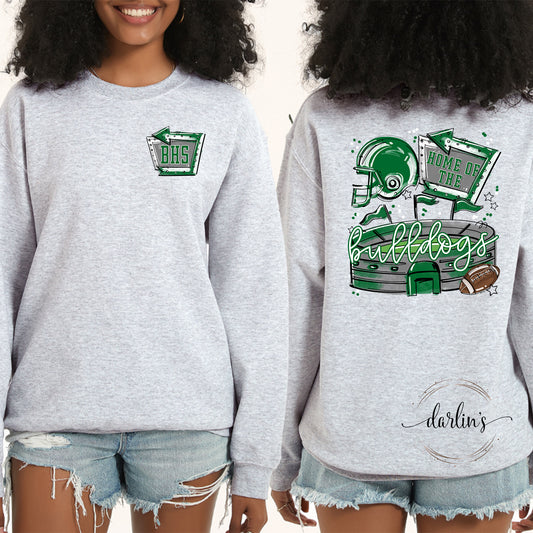 Home of the Stadiums - Bulldogs - Front Pocket and Back Designs Shirt
